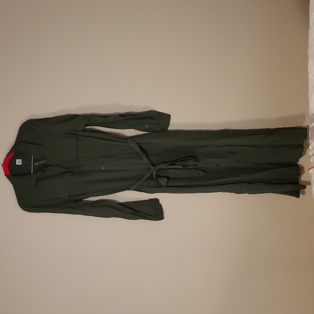 Gap tie waist shirt dress Medium Tall NWT